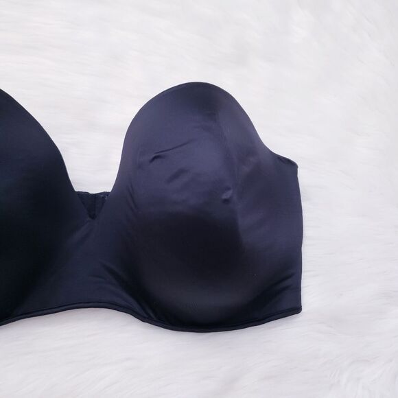 Cacique Black Smooth Strapless Bra 44H - Picture 2 of 7